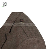 Argyll Jacket In Brown Tweed Wool With Vest And Waistcoat Kilt Jackets